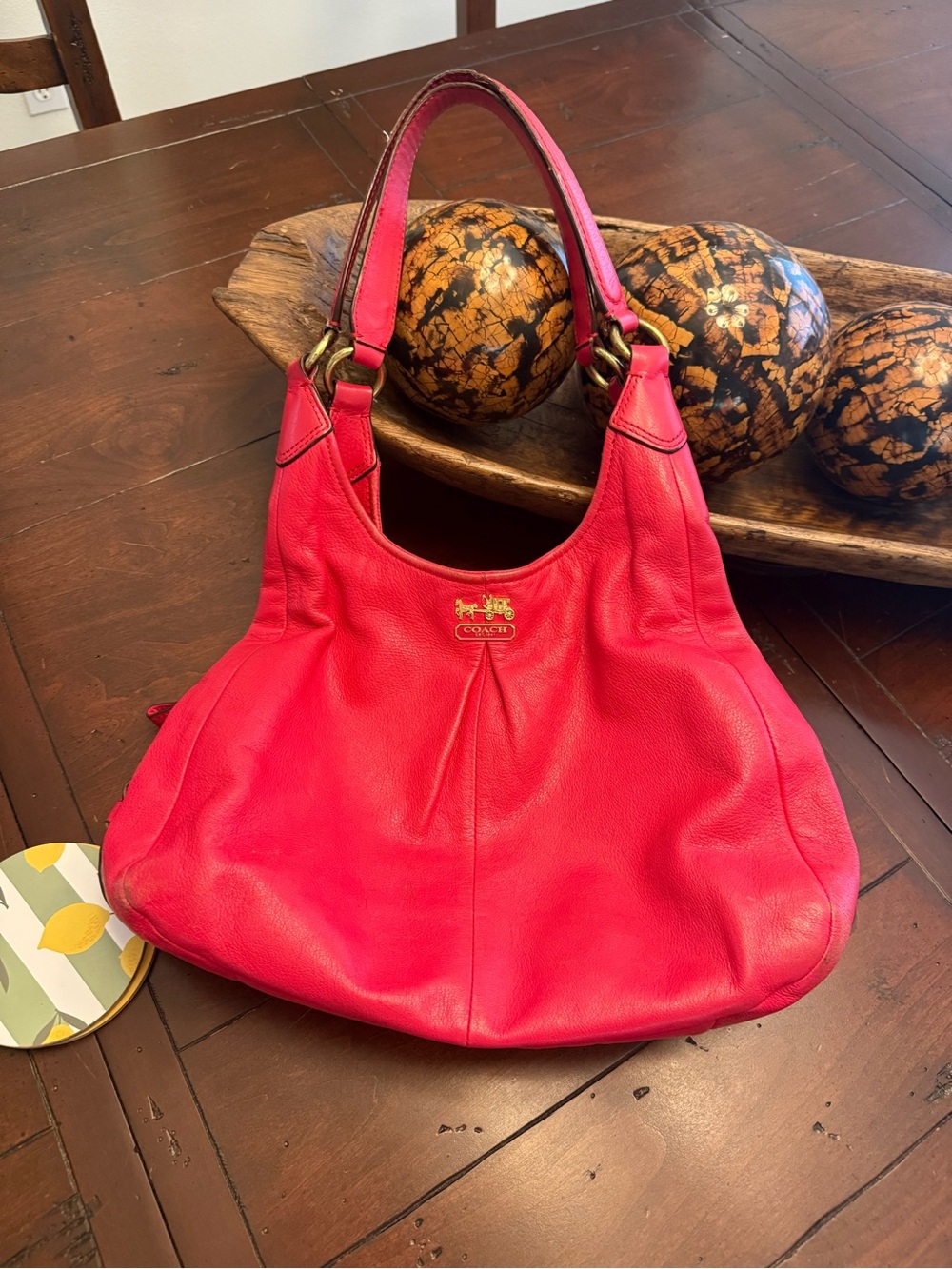 Coach Y2K/Hobo Madison Shoulder Bag Red USED